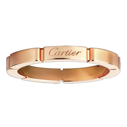 CARTIER/卡地亞 MaillonPanthère 18K金玫瑰金結(jié)婚戒指B4079800