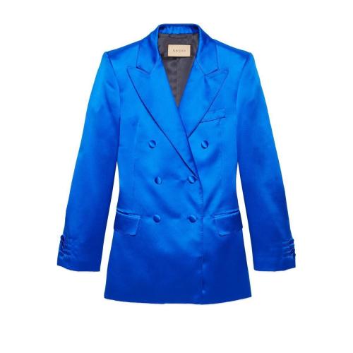  GUCCI古馳 22年秋冬 女士 真絲硬緞夾克 664576 ZHS84 4256