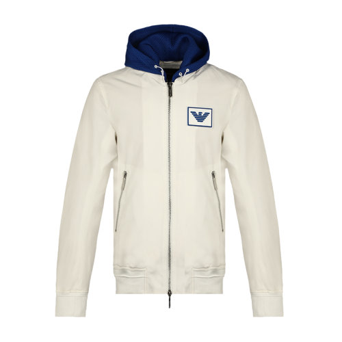 Emporio Armani/安普里奧阿瑪尼男裝-連帽拼色-男士夾克