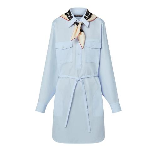  LV路易威登 22年秋冬 女士 連衣裙 襯衫連衣裙 1AAMG8 1AAMG5 1AAMG4 1AAMG6 1AAMG7