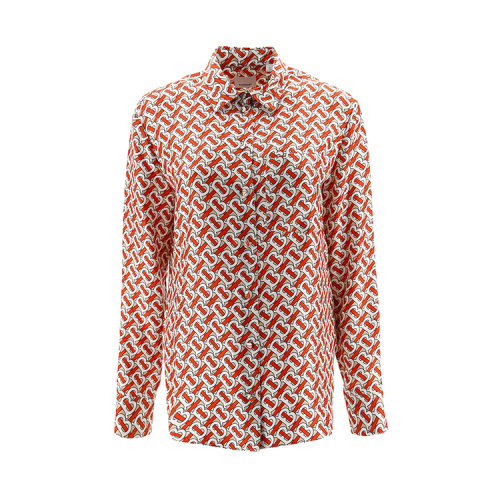 BURBERRY/博柏利 19年秋冬 翻領(lǐng) 女性 花紋 復(fù)古 女士長(zhǎng)袖襯衫 80166834