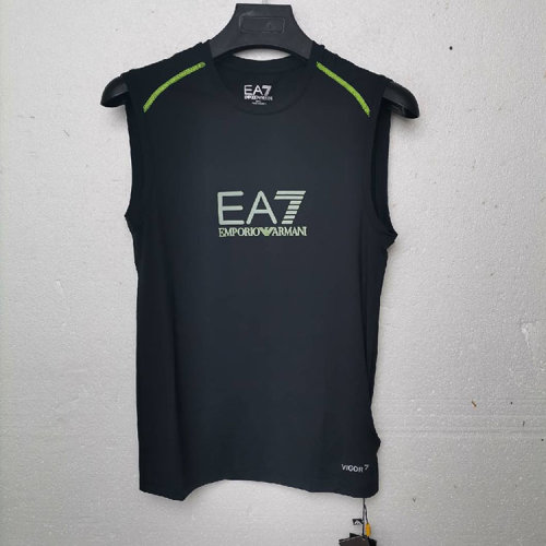 Emporio Armani/安普里奧阿瑪尼 藏藍(lán)色男士無袖T恤