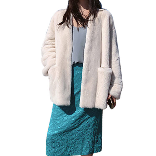 GeleiStory/GeleiStory進(jìn)口貂皮整貂水貂天鵝絨水貂皮草女士外套＞女士皮草