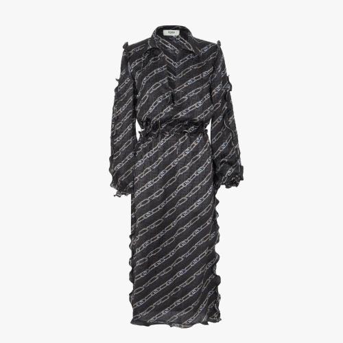  FENDI芬迪 22年秋冬 女士 連衣裙 Dress FDB896AKSYF0GME