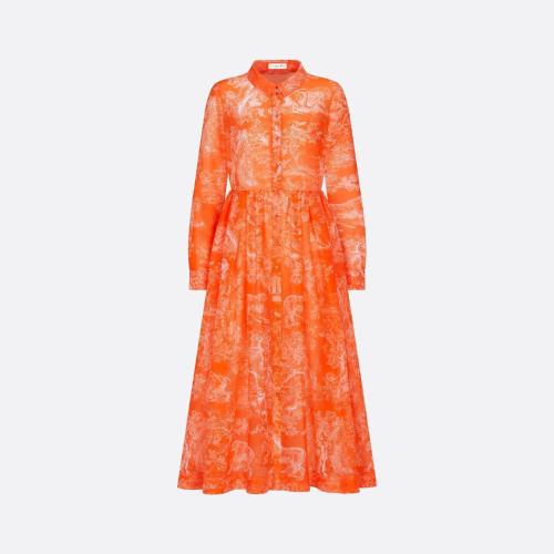  DIOR迪奧 22年秋冬 女士 連衣裙 Robe mi-longue Dioriviera 241R5_3846_X2826