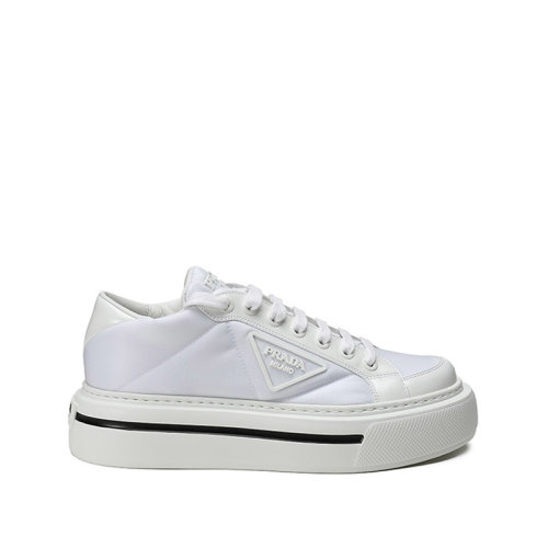 PRADA/普拉達(dá)【22年新款】男士織物配皮系帶休閑運(yùn)動(dòng)鞋 2EG376 3LF5