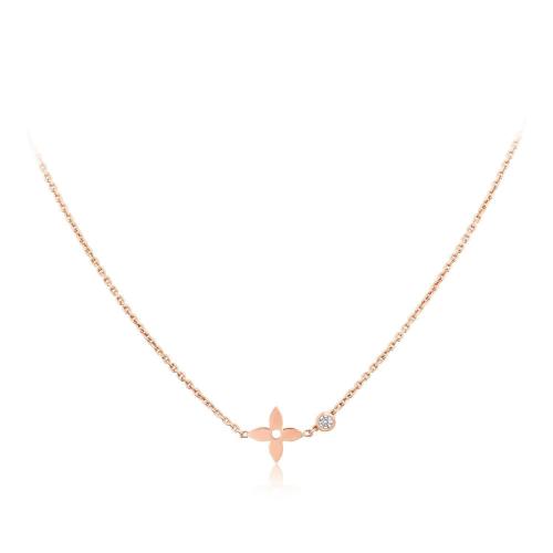  LV路易威登 22年秋冬 女士 項鏈 IDYLLE BLOSSOM 1*w*8K金鉆石項鏈 Q93281 預(yù)定商品2-8周發(fā)貨