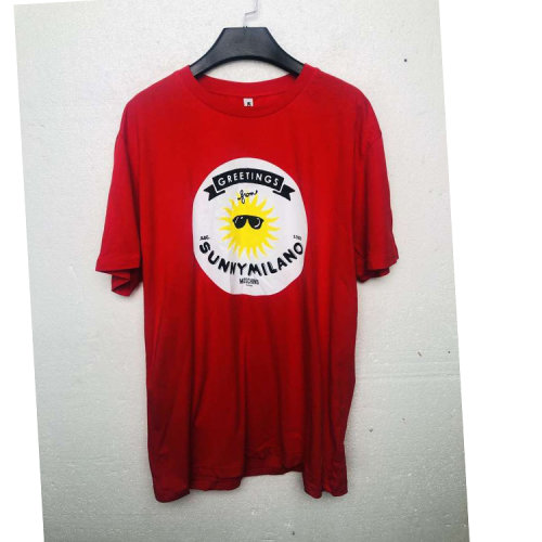 MOSCHINO/莫斯奇諾 紅色男士短袖T恤