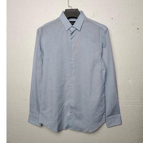Emporio Armani/安普里奧阿瑪尼藍(lán)色男士長(zhǎng)袖襯衫 R1CA9TR111C701