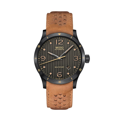  mido/美度  舵手系列休閑皮帶自動機(jī)械男士腕表42.00毫米 M025.407.36.061.10