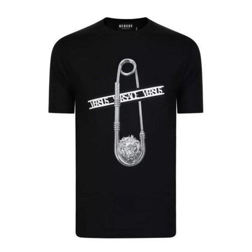  VERSACE/范思哲 男士黑色棉質(zhì)短袖T恤 BU90782 BJ10388 B1008 PLFSX