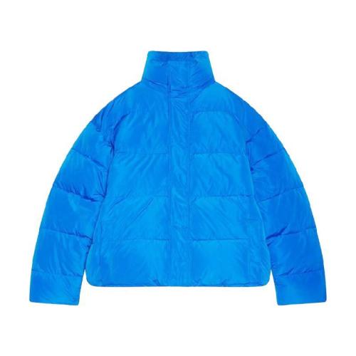  BALENCIAGA巴黎世家 22年春夏 男士 夾克 Men's Bb Puffer Jacket  in Indigo 642228TFO044011