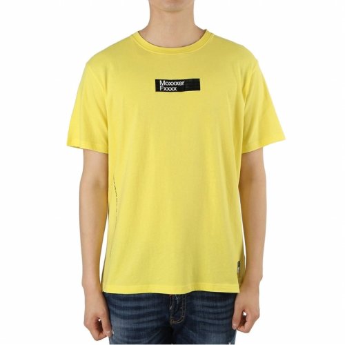  Moncler/蒙克萊 男士黃色棉質(zhì)短袖T恤 80030-50 8391Q 114 PLFSX