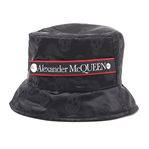 Alexander McQueen/亞歷山大麥昆22春夏字母徽標男女通用漁夫帽帽子6833664419Q
