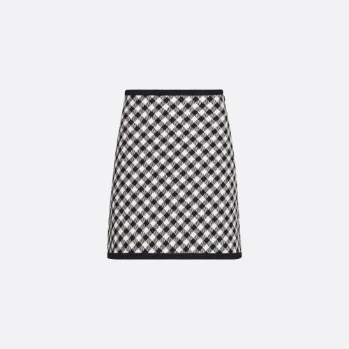  DIOR迪奧 22年秋冬 女士 半身裙 喇叭形迷你裙 254J18AM514_X9330