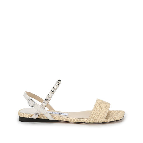 Jimmy Choo/周仰杰 女士織物平底涼鞋 AADRA FLAT RXD