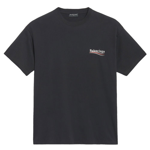 Balenciaga/巴黎世家 2021年新款 男士黑色棉質(zhì)常規(guī)政治運(yùn)動(dòng)T恤570803TAV441000