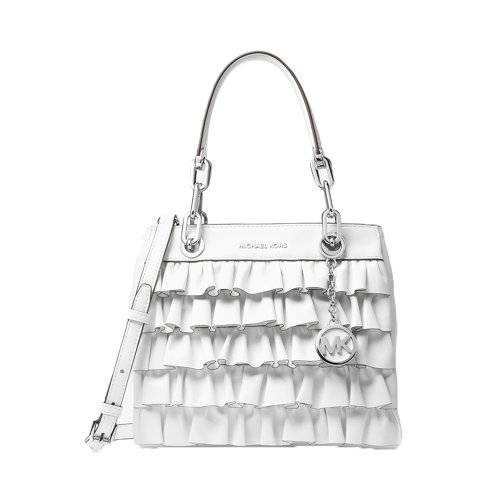 Michael Kors/邁克·科爾斯 MK CYNTHIA系列 皮質(zhì)時(shí)尚褶皺裝飾手提單肩斜挎包 女包 30S8SCYS1Y