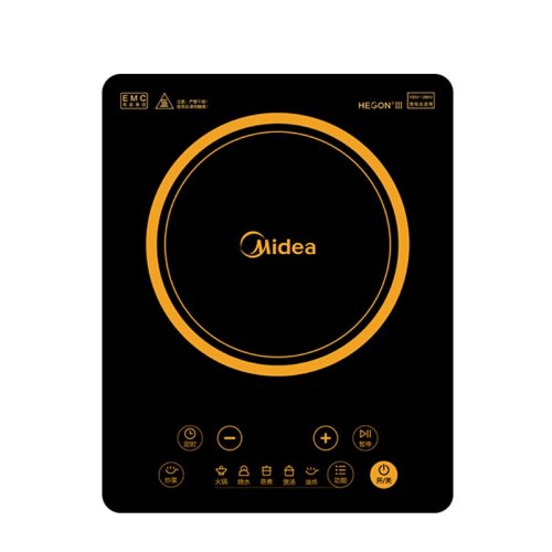 Midea/美的HT2218HM電磁爐家用按鍵式大功率速熱定時黑晶面板