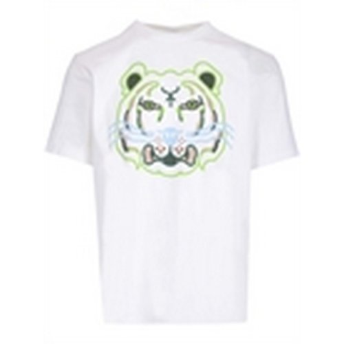  KENZO/高田賢三 男士白色棉質(zhì)短袖T恤 FC55TS2094SA 01B PLFSX