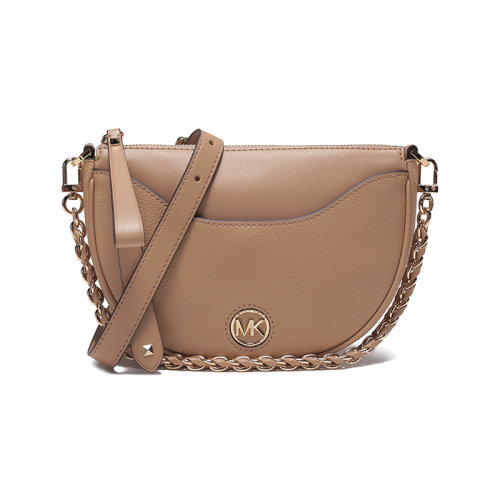 MichaelKors/邁克·科爾斯【22秋冬新款】女士DOVER系列皮革手提單肩斜挎包半月包 32T2L4DU0L