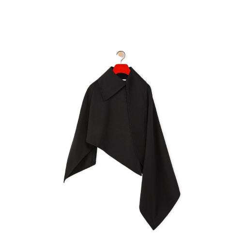  LOEWE羅意威 22年秋冬 女士 斗篷 Asymmetric cape in cotton S540Y50X08-1100