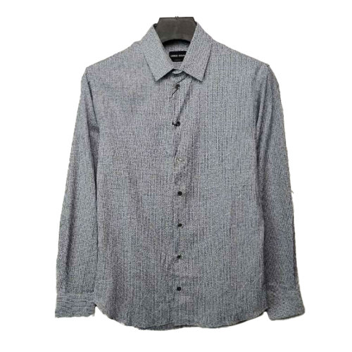 Giorgio Armani/喬治阿瑪尼格紋男士長袖襯衫PSC97TPS81C 041