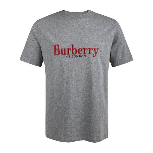  BURBERRY/博柏利 男士灰色棉質(zhì)短袖T恤 8007829 PLFSX
