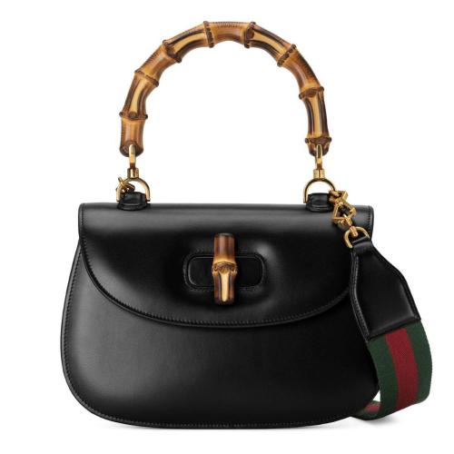  GUCCI古馳 22年秋冬 女士 Gucci Bamboo 1947系列竹節(jié)中號(hào)手提包 672206 10ODT 1060