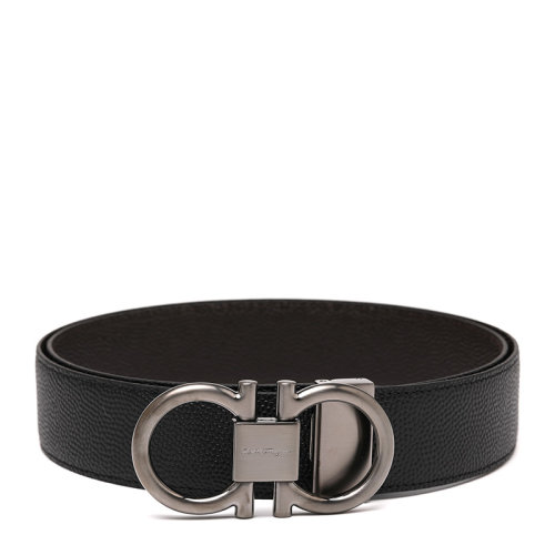 Salvatore Ferragamo/菲拉格慕21新品雙面用牛皮革帶扣式男士皮帶腰帶6799380