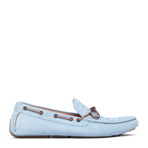 Bottega Veneta/葆蝶家 BV 男士絨面革系繩淺口一腳蹬懶人鞋豆豆鞋駕車鞋平底鞋休閑鞋男鞋308160-VFCA1多色可選