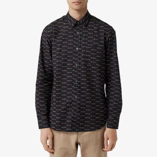  BURBERRY/博柏利 男士多色棉質(zhì)長袖襯衫 80040431 PLFSX