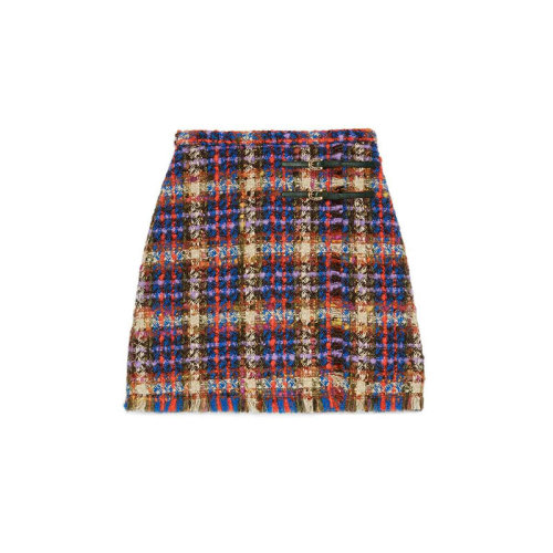 GUCCI/古馳  女士時尚百搭 花呢迷你裙 609774Z8AIB4956  HC0640