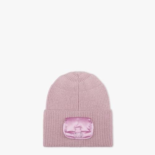  FENDI芬迪 22年秋冬 女士 帽子 紫色羊毛帽 FXQ938ANB1F0KWF