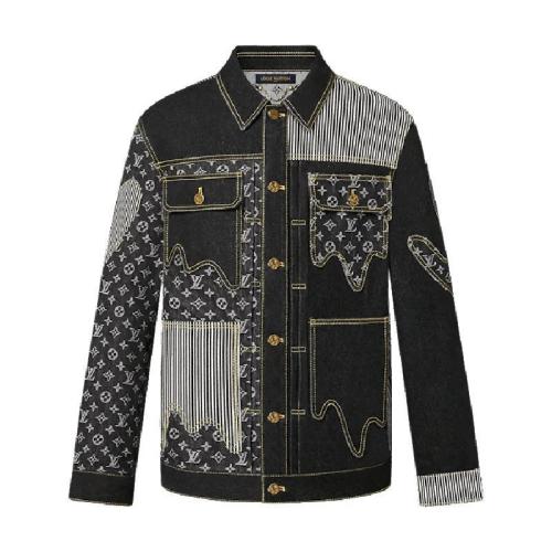  LV路易威登 22年秋冬 男士 夾克 MONOGRAM CRAZY 牛仔工裝夾克 1A9K62 1A9K63 1A9K64 1A9K65 1