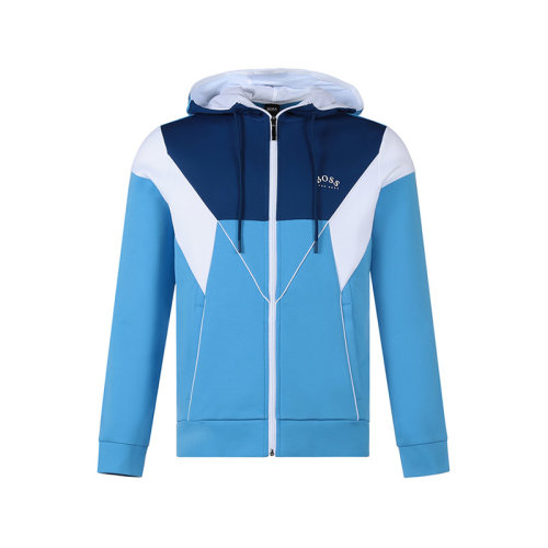 HUGO BOSS/雨果博斯 男士棉質(zhì)連帽衛(wèi)衣運動衫上衣外套 50457043