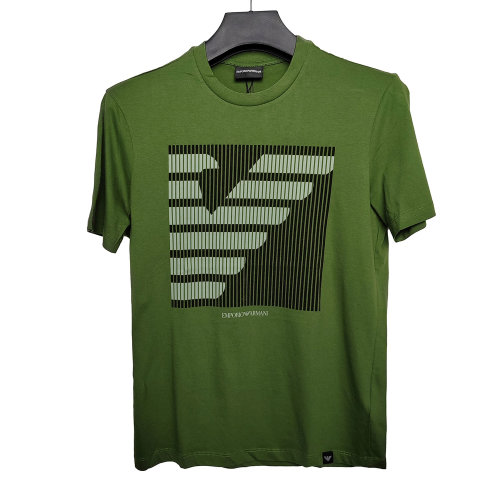Emporio Armani/安普里奧阿瑪尼 綠色女士短袖T恤