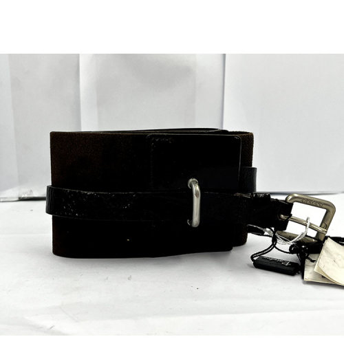 ARMANI JEANS/阿瑪尼牛仔  女士皮質寬版 腰帶 J5119 YE 瑕疵折扣