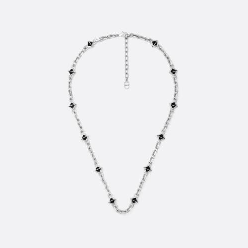  DIOR迪奧 22年秋冬 男士 項鏈 CD Diamond 細鏈環(huán)項鏈 N1974HOMMT_D004