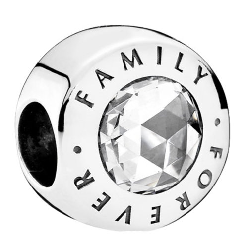 PANDORA/潘多拉 女士銀色925銀鋯石永恒之家DIY手鏈珠子串飾串珠 791884CZ