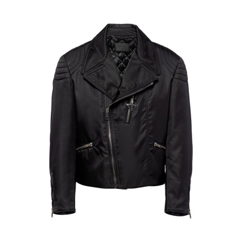 PRADA/普拉達(dá) 22年早春新款 男士黑色再生尼龍外套SGC014_1WQ8_F0002_S_221