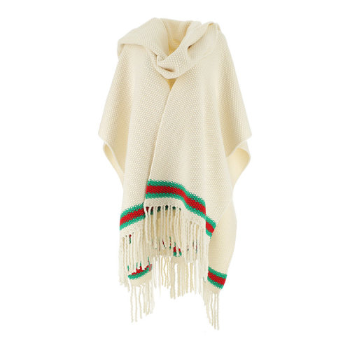 GUCCI/古馳 古琦女裝 女士白色羊毛經(jīng)典時尚百搭秋冬針織衫/毛衣披肩 579774 XKARB 4322