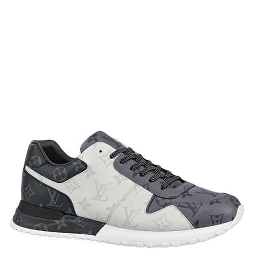 Louis Vuitton/路易威登 22年早春新款 RUN AWAY系列 男士拼色老花帆布運(yùn)動鞋1A8UZJ