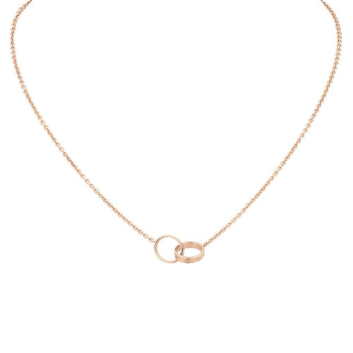 CARTIER/卡地亞  經(jīng)典LOVE項鏈 18K金玫瑰金項鏈 B7212300