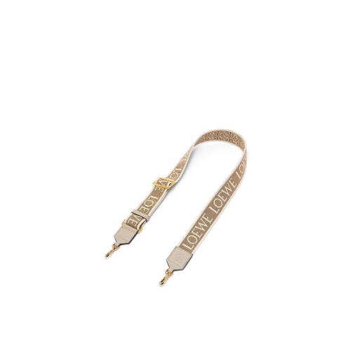  LOEWE羅意威 22年秋冬 女士 肩帶 Anagram strap in jacquard and calfskin C073T87X01-2461