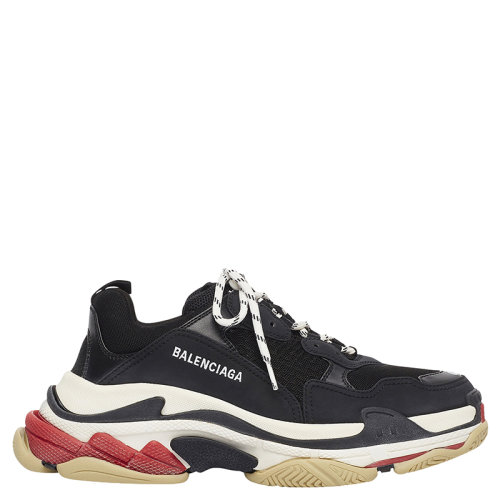 Balenciaga/巴黎世家  Triple S系列 男士黑色雙層泡沫網(wǎng)眼運動鞋533882W09OM1000