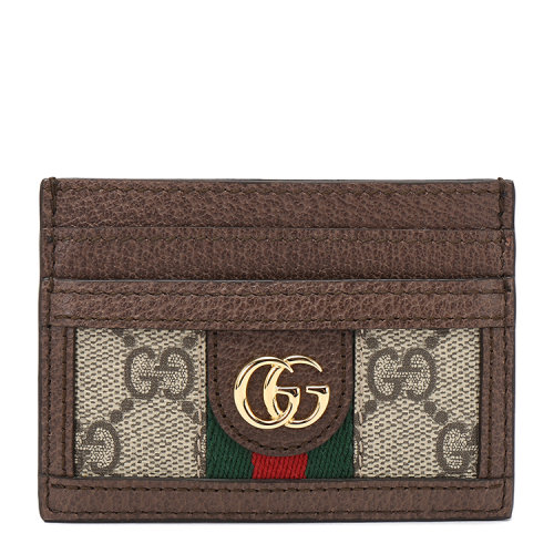 GUCCI/古馳 Ophidia系列GG卡片夾 帆布/配皮 523159 96IWG