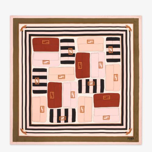  FENDI芬迪 22年秋冬 女士 圍巾 FENDI圍巾 FXT091AEODF0QD1