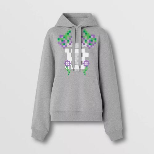  BURBERRY 22年秋冬 女士 專屬標(biāo)識(shí)印花棉質(zhì)連帽衫 80648771