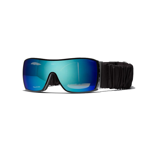 Chanel/香奈兒 22年春夏新款 女士鏡面藍(lán)色鏡片黑色醋酯纖維鏡框護(hù)目太陽(yáng)眼鏡墨鏡A71419X08101S0155